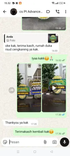 Testimonial Papan Bunga Pernikahan gunung bahagia