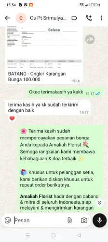 Testimonial Papan Bunga gunung bahagia