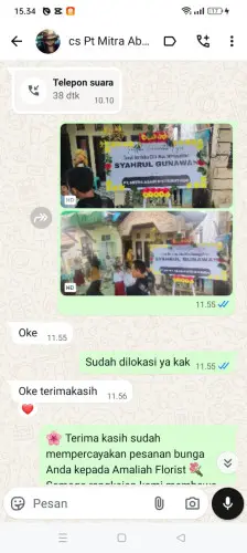 Testimonial Papan Bunga gunung bahagia