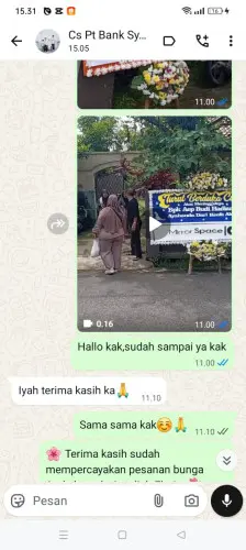 Testimonial Papan Bunga gunung bahagia